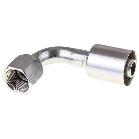ATCO #10 Female Flare - Beadlock Step Up #12 90 Fitting Steel SBX1127