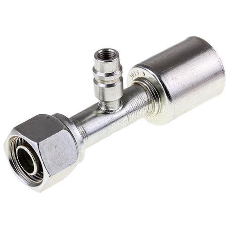 ATCO #10 FOR - Beadlock Step Up #12 Straight w/R134a Port Fitting Steel SBX1307-3