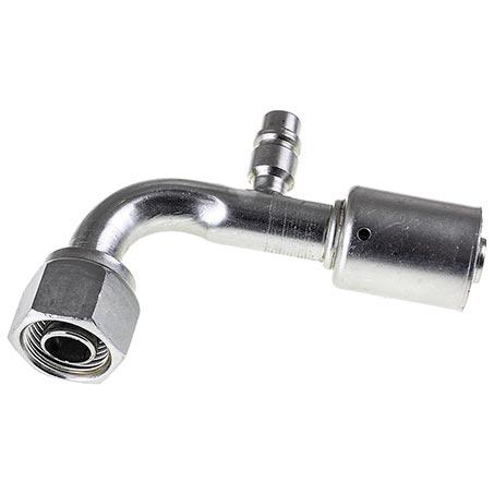 ATCO #10 FOR - Beadlock #10 90 w/R134a Port Fitting Steel SBX1323-3
