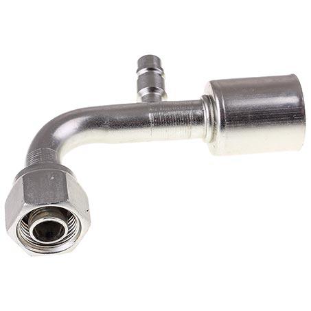 ATCO #10 FOR - Beadlock Step Up #12 90 w/R134a Port Fitting Steel SBX1327-3