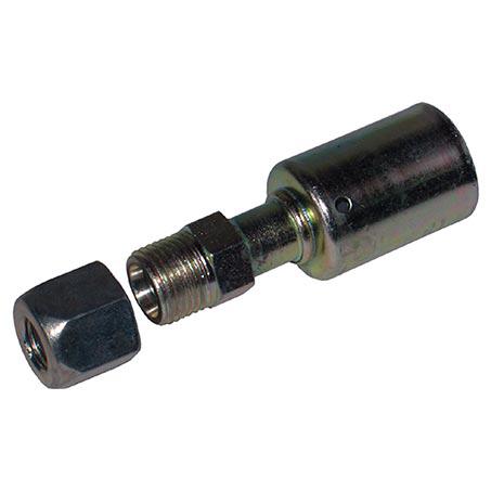 ATCO 12mm Tube Compression - Beadlock #8 Straight Fitting Steel SBX3002