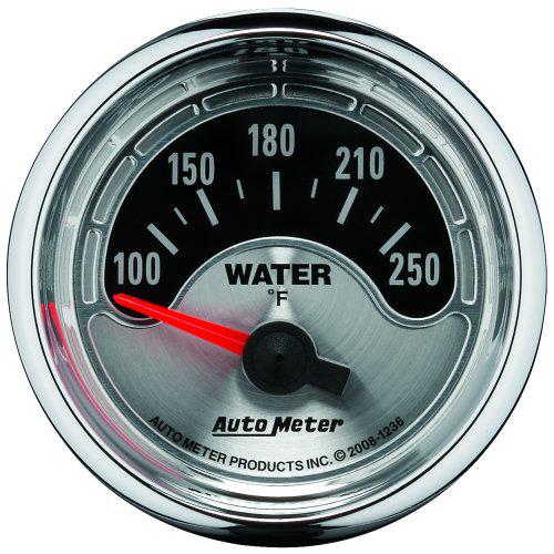 Autometer Muscle 2-1/16in Water Temp Gauge 100-250F Short Sweep Electric AU1236