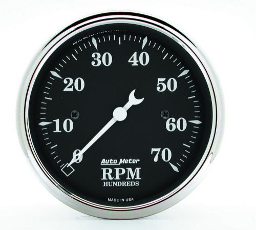 Autometer Old Tyme 3-1/8in Tachometer 7000rpm Full Sweep Electric AU1798
