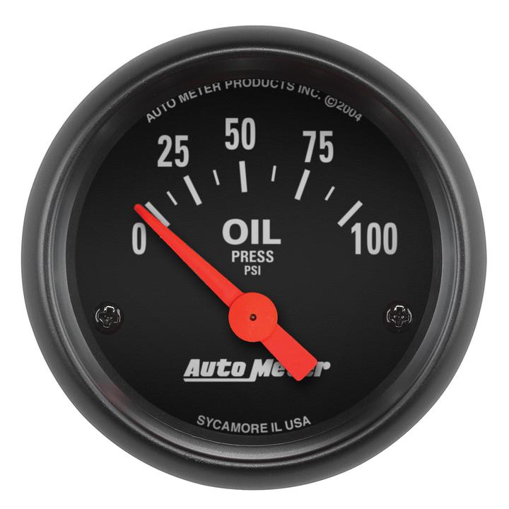 Autometer Z-Series 2-1/16in Oil Pressure Gauge 0-100 PSI Electric AU2634