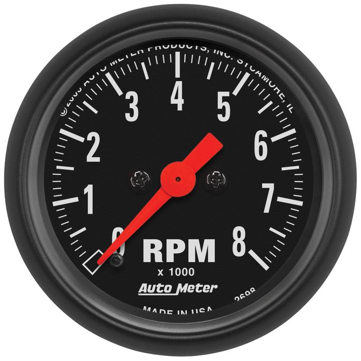 Autometer Z-Series 2-1/16in Tacho Gauge 8,000rpm In Dash AU2698