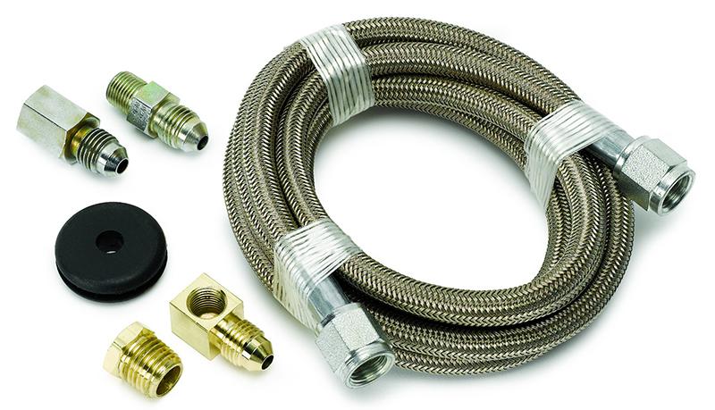 Autometer -4an Braided Hose With Fittings 6FT AU3228