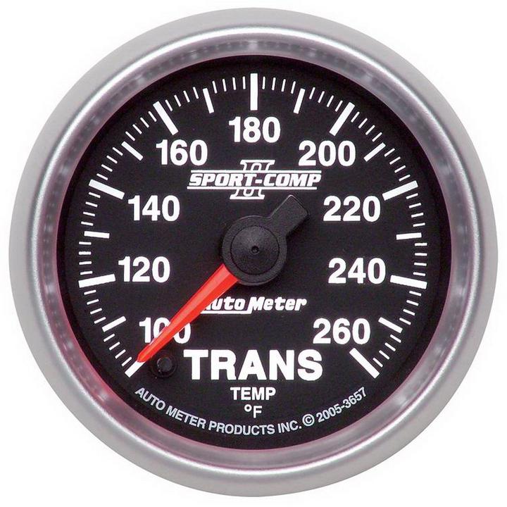 Autometer Sport-Comp II 2-1/16in Trans Temp Gauge 100-260F AU3657
