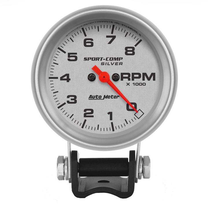 Autometer Ultra-Lite 2-5/8in Tacho Gauge 8,000rpm Pedestal Mount AU3707