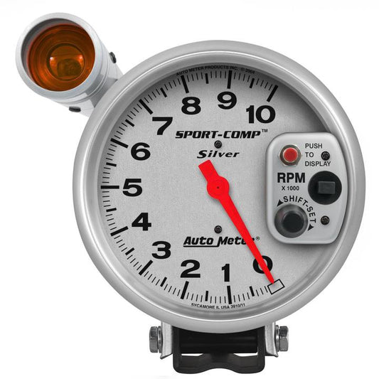 Autometer Ultra-Lite 5"" Tacho Gauge 10,000RPM Pedestal Mount w/Shift Light AU3911