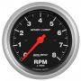 Autometer Sport-Comp 3-3/8in Tacho Gauge 8000rpm In Dash AU3991