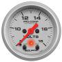 Autometer Ultra-Lite 2-1/16in Volt Meter Gauge 8-18V Full Sweep Electric AU4383