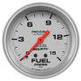 Autometer Ultra-Lite 2-5/8in Fuel Pressure Gauge 0-15 PSI Mechanical w/Isolator AU4413