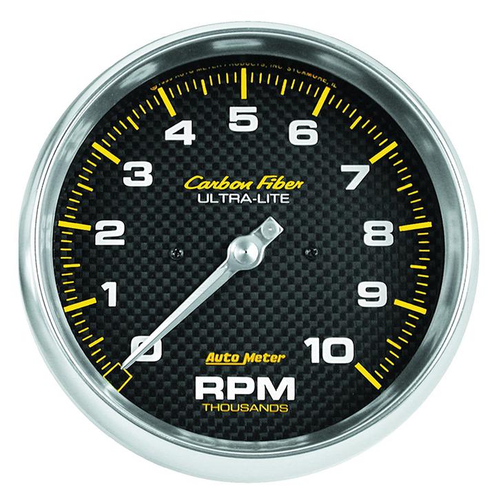 Autometer Carbon Fiber 5in Tachometer 10000rpm AU4898