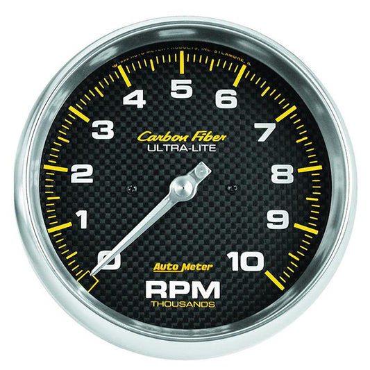Autometer Carbon Fiber 5in Tachometer 10000rpm AU4898