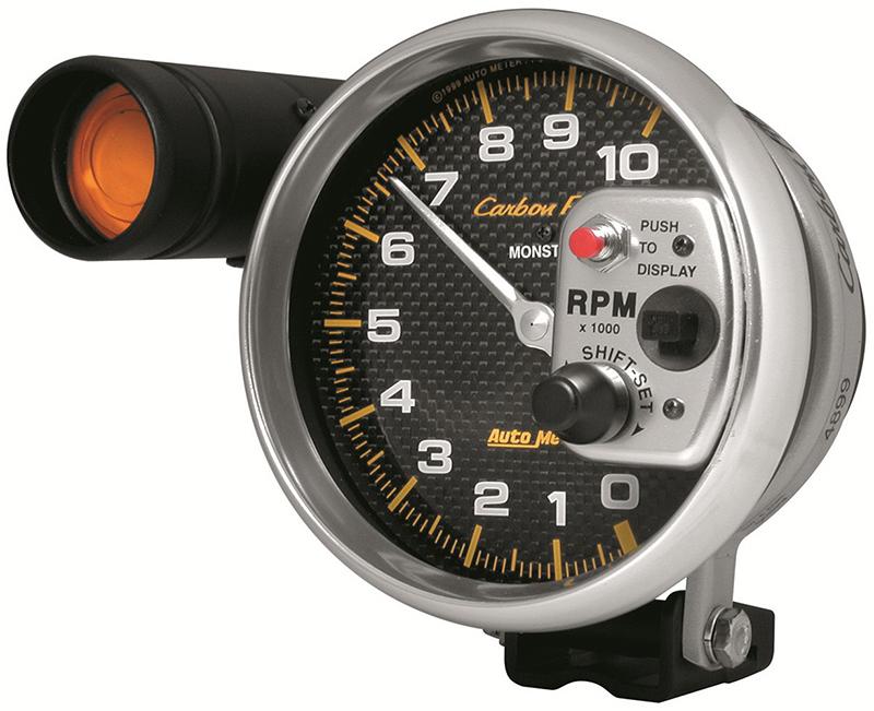Autometer Carbon Fiber 5in Tachometer 10000rpm AU4899