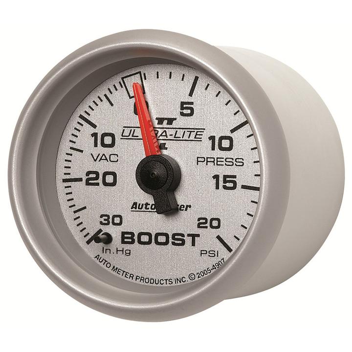 Autometer Ultra-Lite II 2-1/16in Boost-Vacuum Gauge 30in/Hg 20PSI AU4907