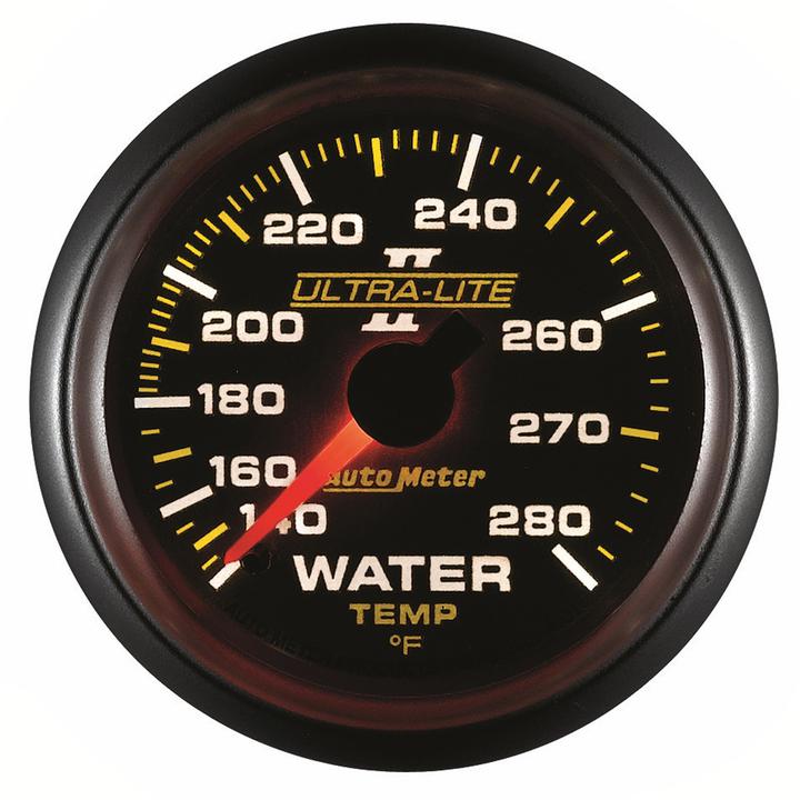Autometer Ultra-Lite II 2-1/16in Water Temp Gauge 140-280F AU4931