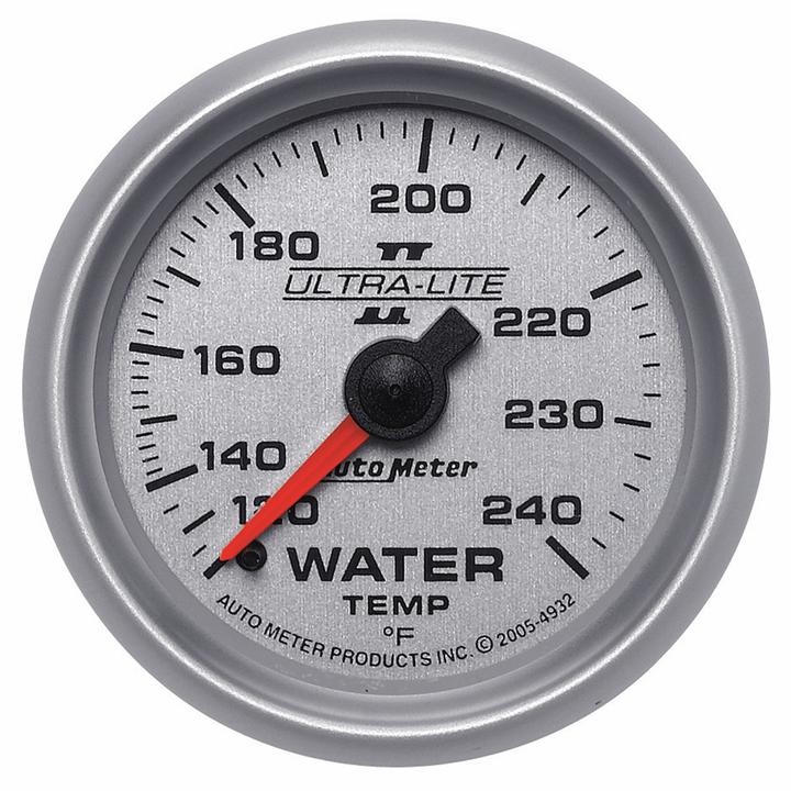 Autometer Ultra-Lite II 2-1/16in Water Temp Gauge 120-240F AU4932