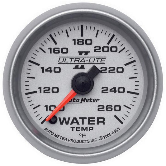 Autometer Ultra-Lite II 2-1/16in Water Temp Gauge 100-260F AU4955