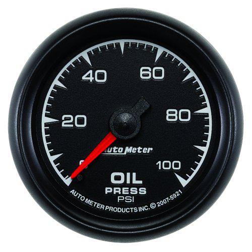 Autometer ES Series 2-1/16in Oil Pressure Gauge 0-100PSI Mechanical 8ft AU5921