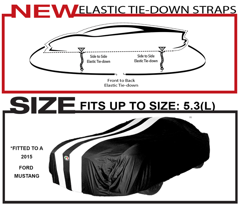 Autotecnica Show Car Cover GT Edition Red/White 5.3m 2/498R