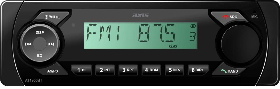 Axis Marine Bluetooth AM/FM Mechless Headunit AT1900BT