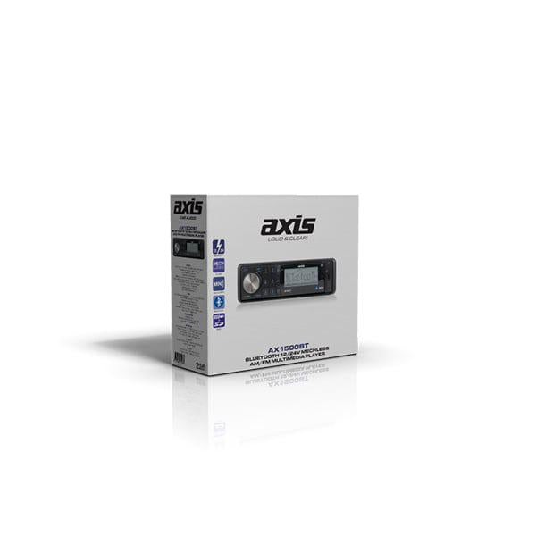 Axis Bluetooth AM/FM Radio Mechless Headunit AX1500BT