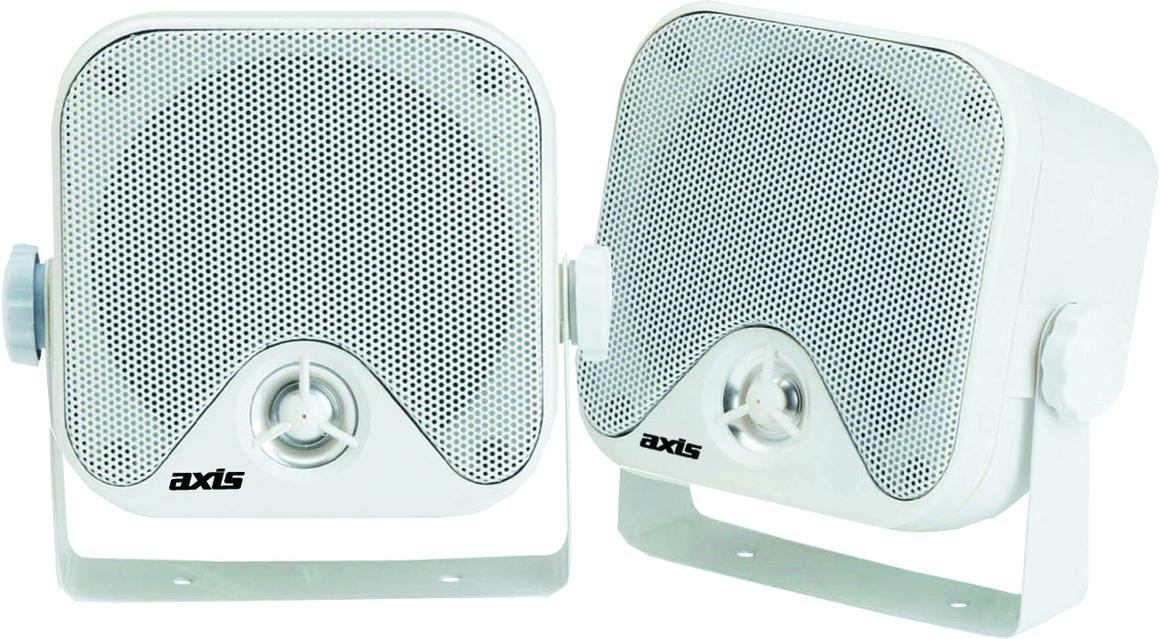 Axis Marine 4" 50W 2-Way Box Speakers White MA442