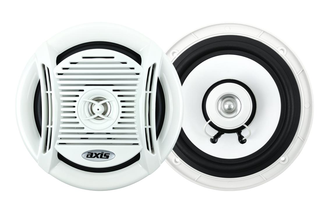 Axis Marine 6.5" 160W 2-Way Coaxial Speakers White MA6502