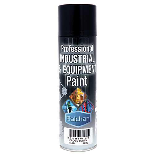 Balchan Professional Industrial & Equipment Paint Black 400g BA014