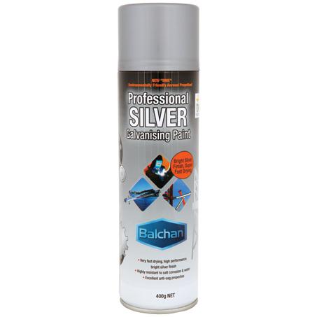 Balchan Professional Zinc-Rich Galvanizing Paint Silver 400g BA1215