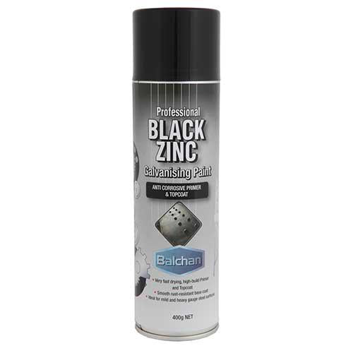 Balchan Professional Zinc Galvanising Paint Black 400g BA910