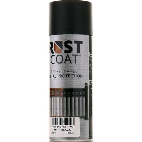 Balchan Rust Coat Epoxy Enamel Matt Black 300g RUST04