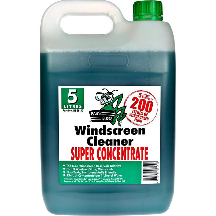 Bars Bugs Windscreen Cleaner Super Concentrate 5L BB5L-SC