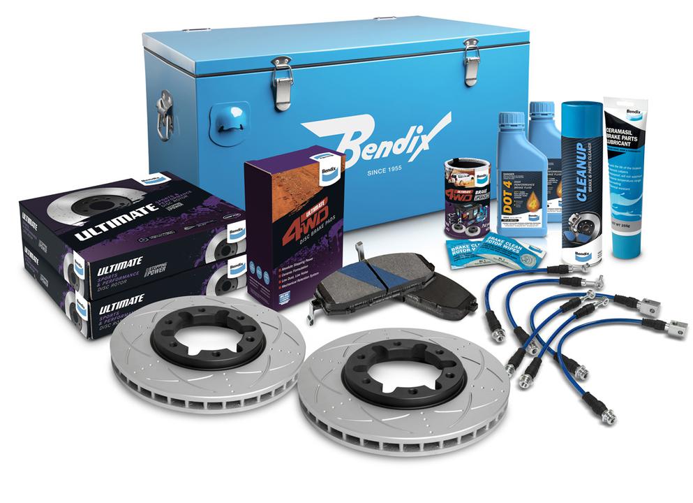Bendix Ultimate 4x4 Brake Upgrade Kit Front (Suits 2"" Lift) U4WD-BUK18+2