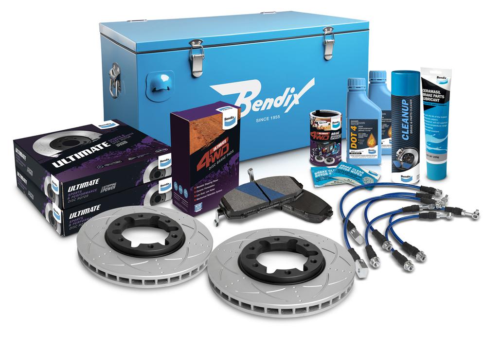 Bendix Ultimate 4x4 Brake Upgrade Kit Front (Suits 4"" Lift) U4WD-BUK18+4