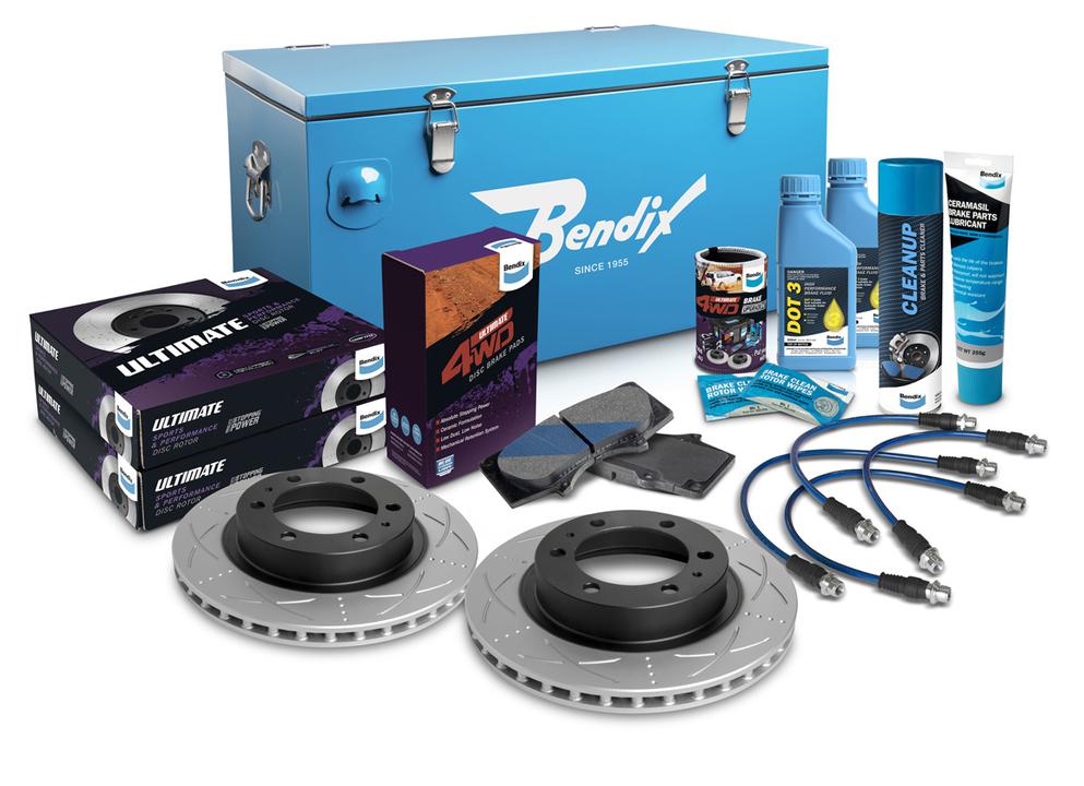 Bendix Ultimate 4x4 Brake Upgrade Kit Front (Suits 4"" Lift) U4WD-BUK1+4