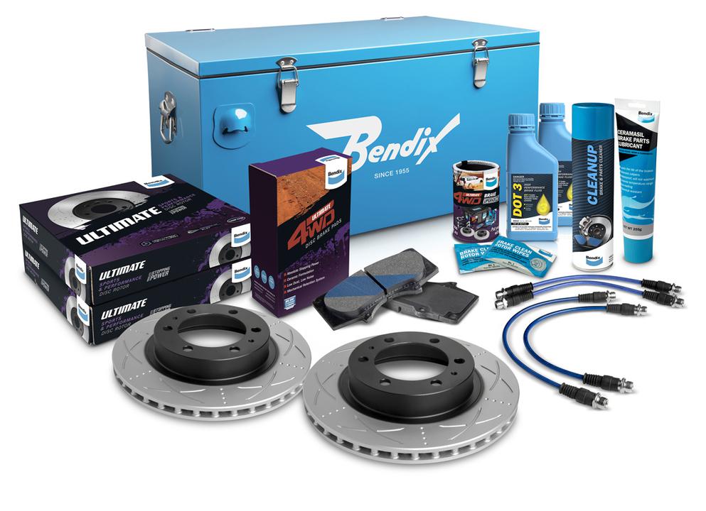 Bendix Ultimate 4x4 Brake Upgrade Kit Front (Suits 2"" Lift) U4WD-BUK2+2