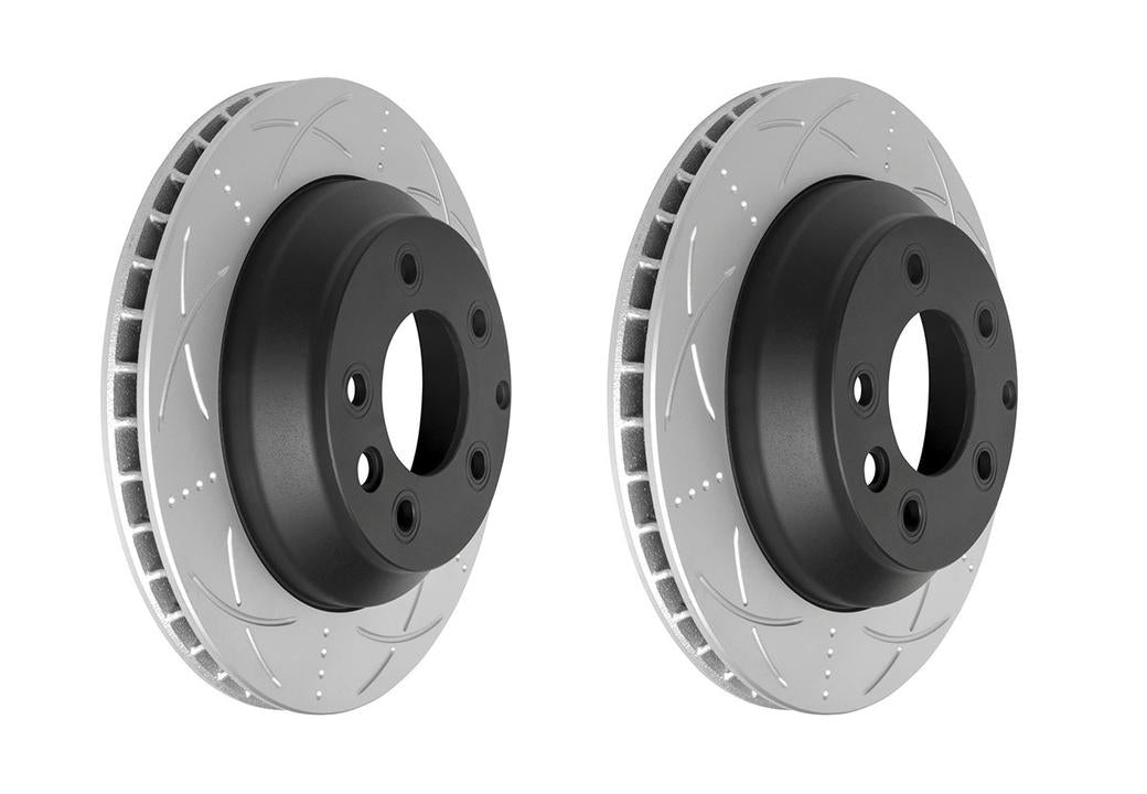 Bendix Ultimate Slotted & Dimpled Brake Rotor Pair 330mm Rear BR2245