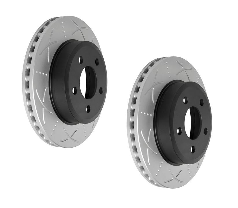 Bendix Ultimate Slotted & Dimpled Brake Rotor Pair 287mm Front BR502