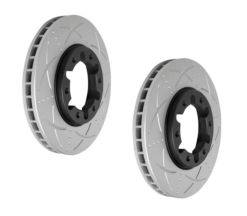 Bendix Ultimate Slotted & Dimpled Brake Rotor Single 306mm Front BR625