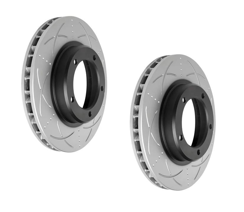 Bendix Ultimate Slotted & Dimpled Brake Rotor Pair 322mm Front BR790