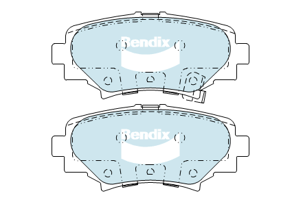 Bendix General CT Brake Pad Set Rear DB2331 GCT