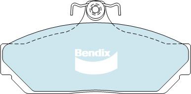 Bendix Heavy Duty Brake Pad Set Front DB1023 HD