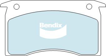 Bendix General CT Brake Pad Set Front DB1028 GCT
