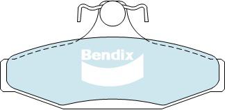 Bendix Ultimate+ Brake Pad Set Rear DB1086 ULT+