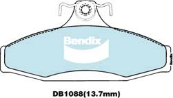 Bendix General CT Brake Pad Set Front DB1088 GCT