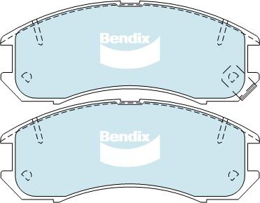 Bendix General CT Brake Pad Set Front DB1114 GCT