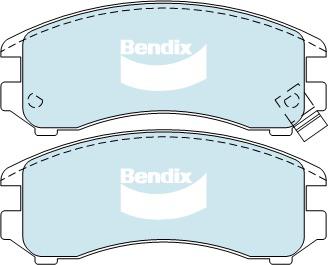 Bendix General CT Brake Pad Set Front DB1117 GCT