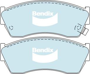 Bendix General CT Brake Pad Set Front DB1155 GCT